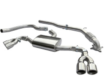 Audi TT 1.8 & 2.0 TFSI(Mk2) (2WD) Quad Exit T/Ps 07-11 Turboback-sportavgassystem (Med De-Cat) Cobra Sport